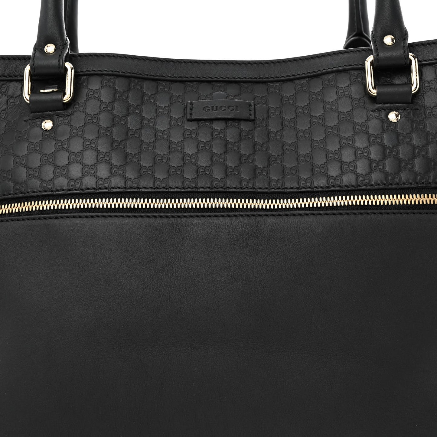Soft Microguccissima Large Tote Black