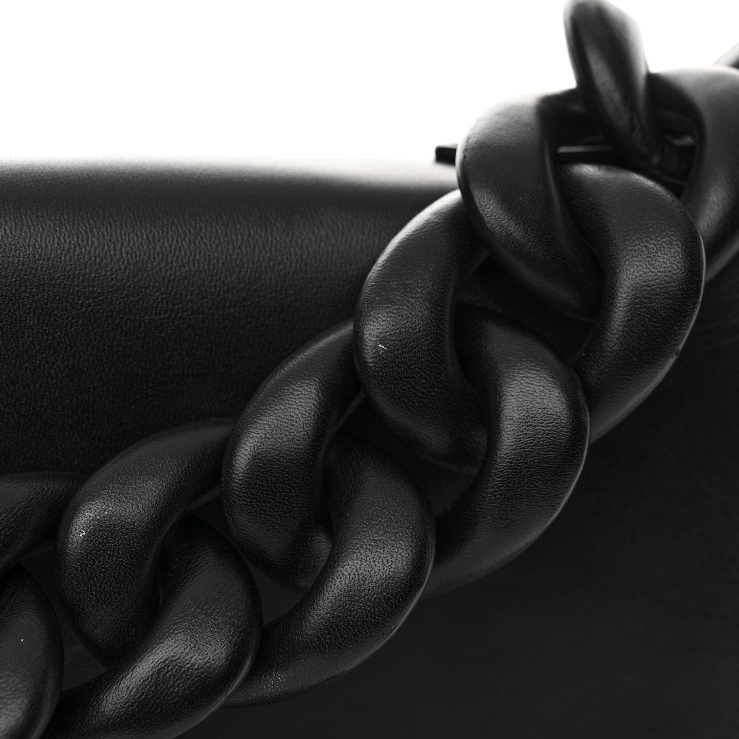Calfskin Aura Shoulder Bag Black