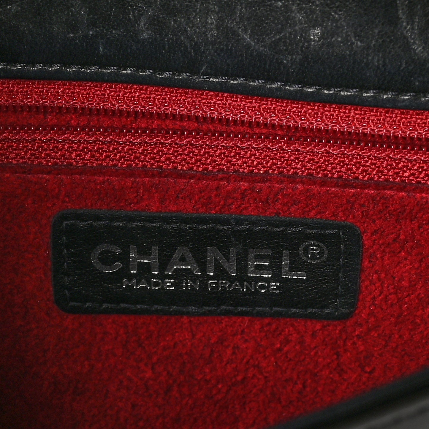 Patent Chocolate Bar Quilted CC Flap Black