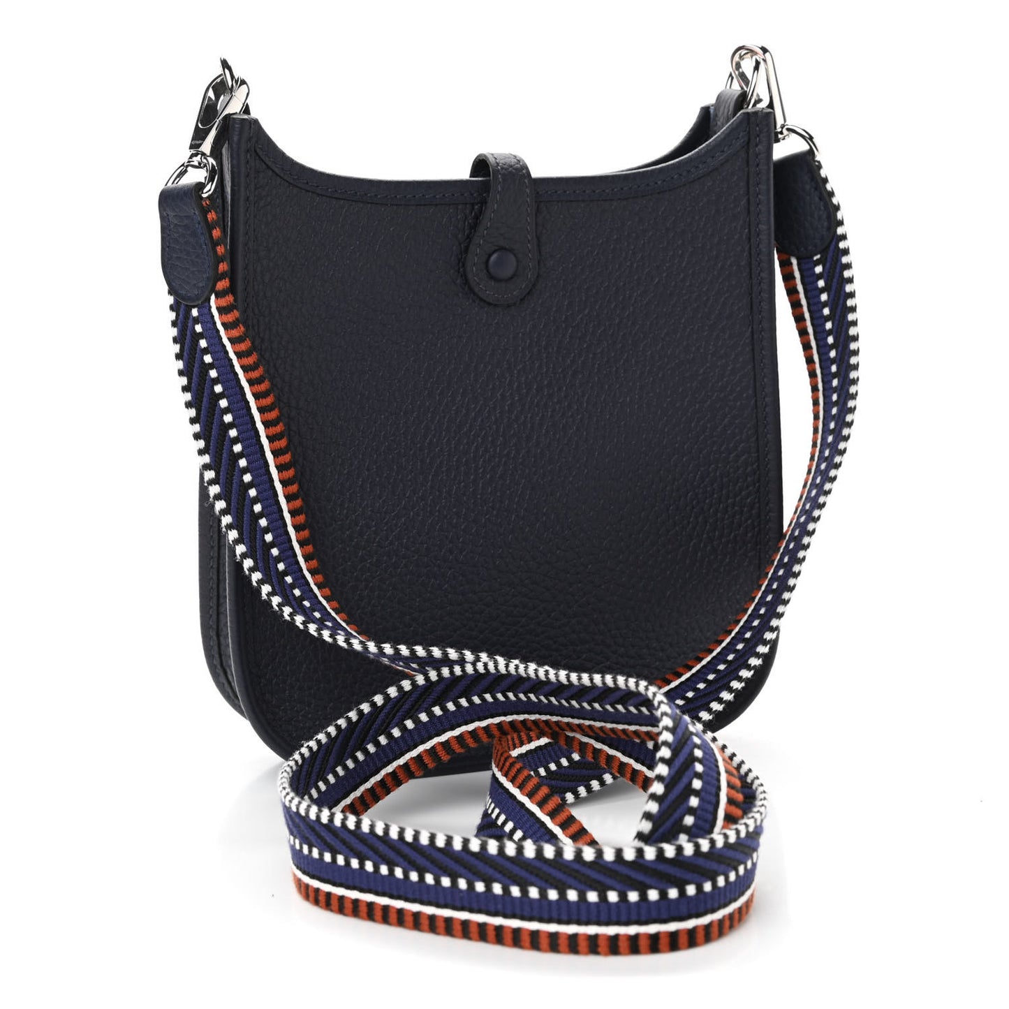 Taurillon Clemence Amazone Sangle Cavale Evelyne TPM Bleu Nuit Bleu Encre Cuivre