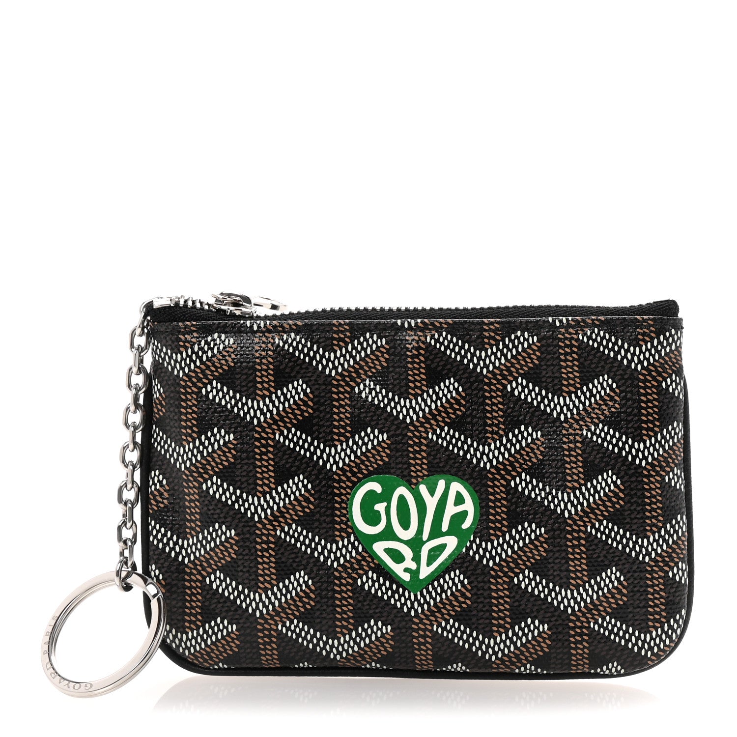 Goyard Goyardine Nano Senat Key Pouch Black 1744364 – FASHIONPHILE