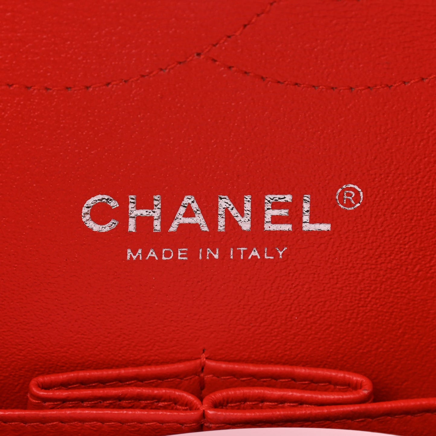 Patent Quilted Jumbo Double Flap Red