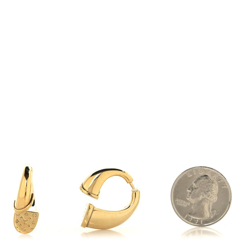 Metal Nanogram Sweet Dreams Horseshoe Earrings Gold