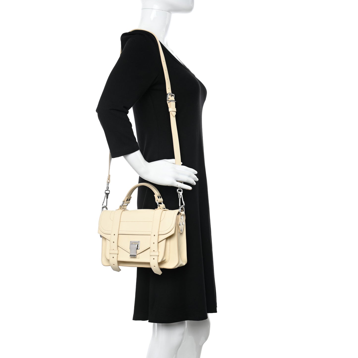 Lambskin Tiny PS1 Satchel Beige