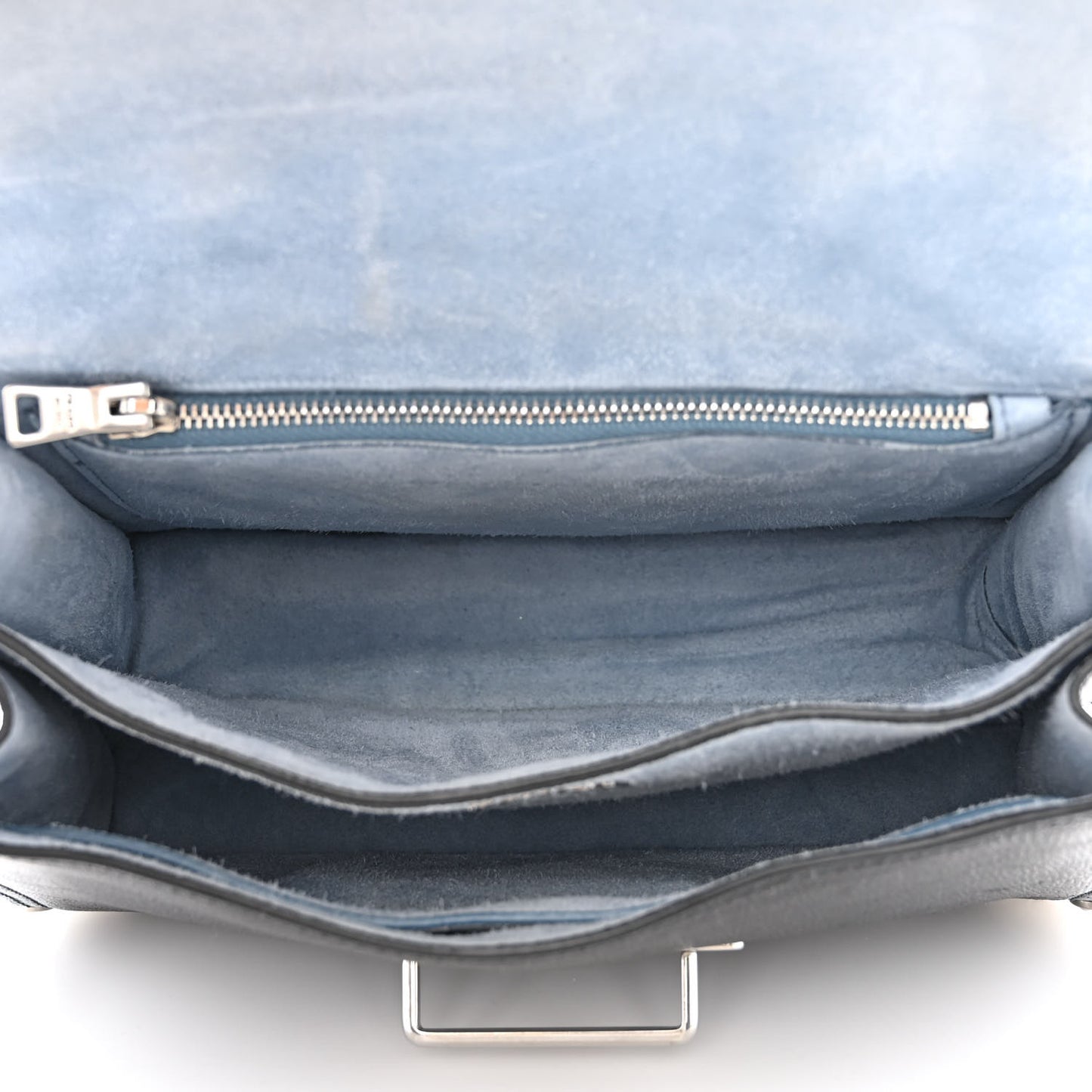 Glace Calfskin Large Soft Cahier Bag Black