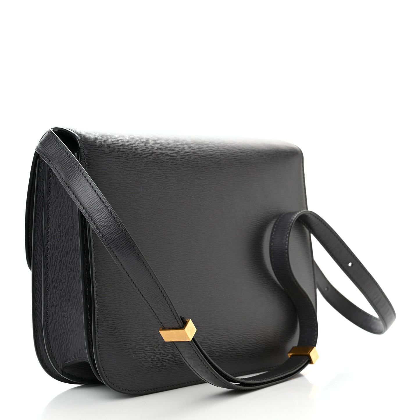 Liege Calfskin Medium Classic Box Flap Bag Liquorice