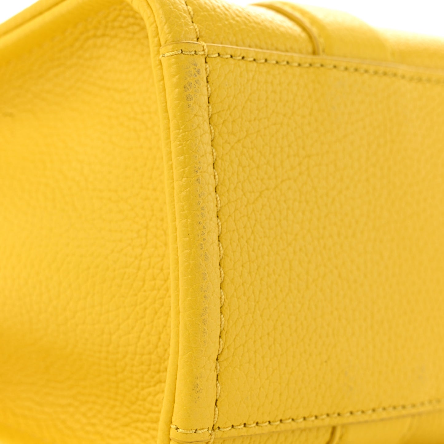 Grained Calfskin Small The Tote Bag Yellow