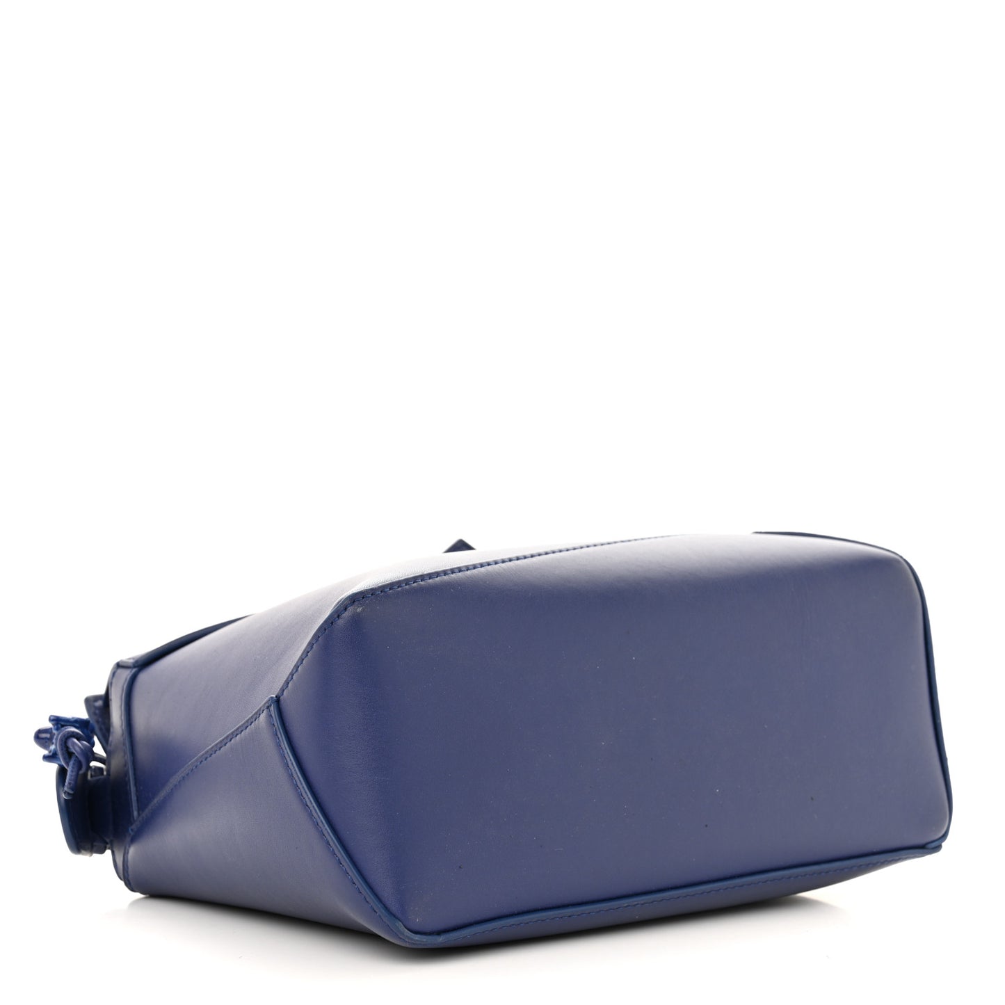 Satin Calfskin Monochrome Small Puzzle Edge Bag Navy