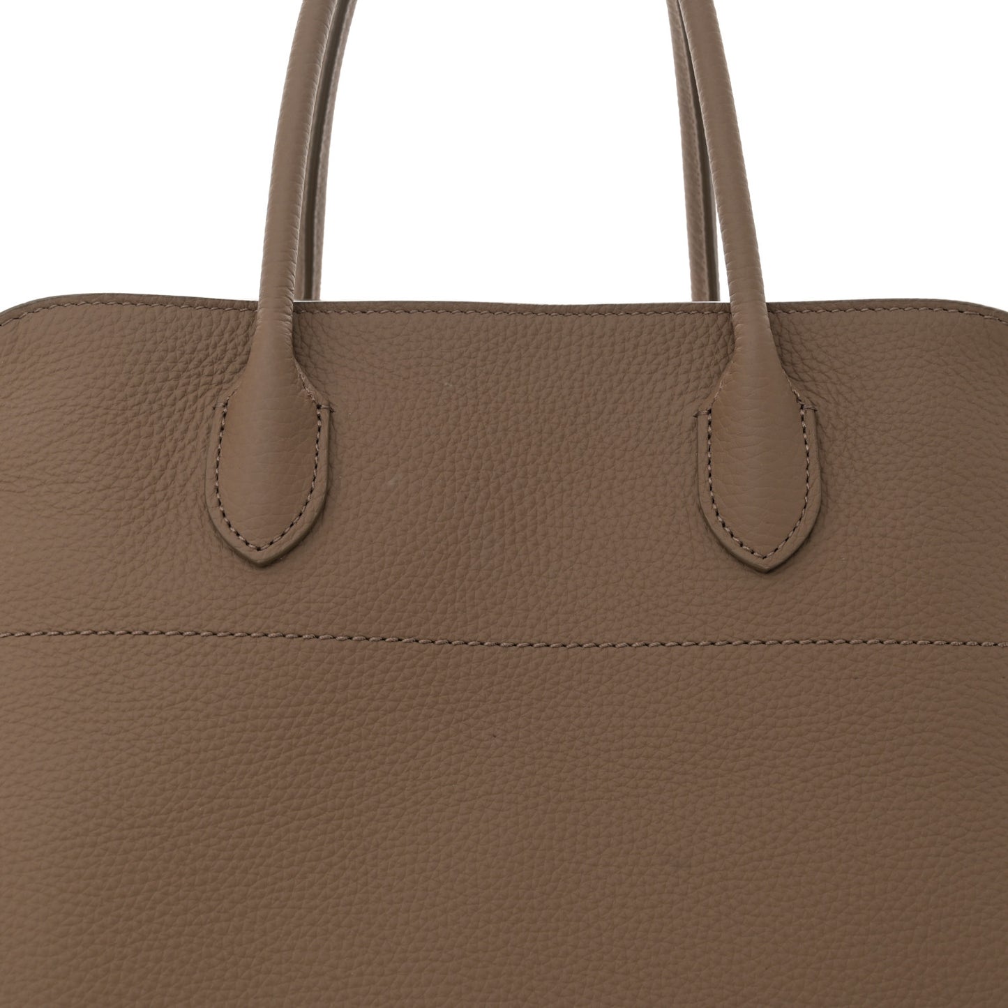 Matte Grained Calfskin Soft Margaux 15 Taupe