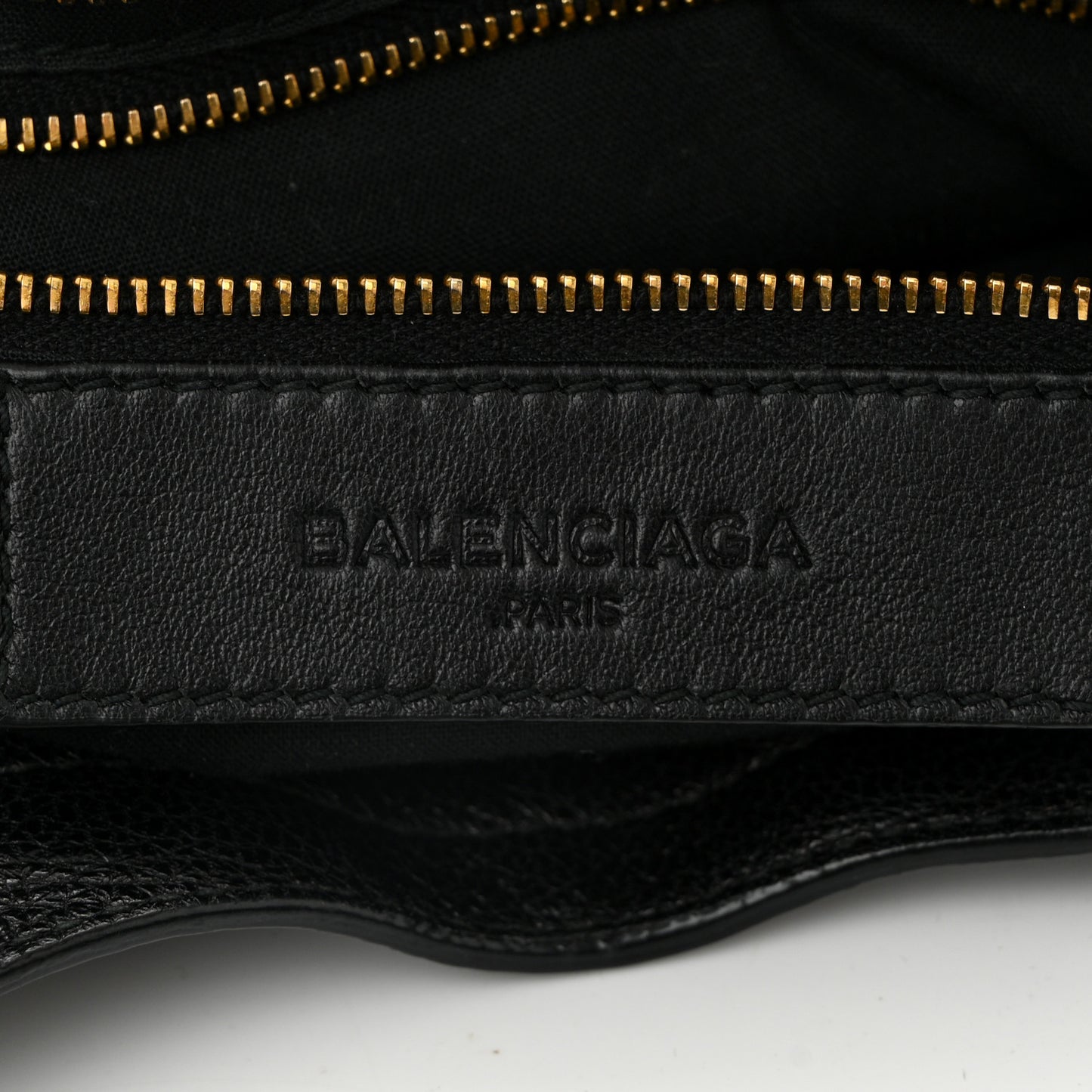 Chevre Gold Metallic Edge Hardware City Black