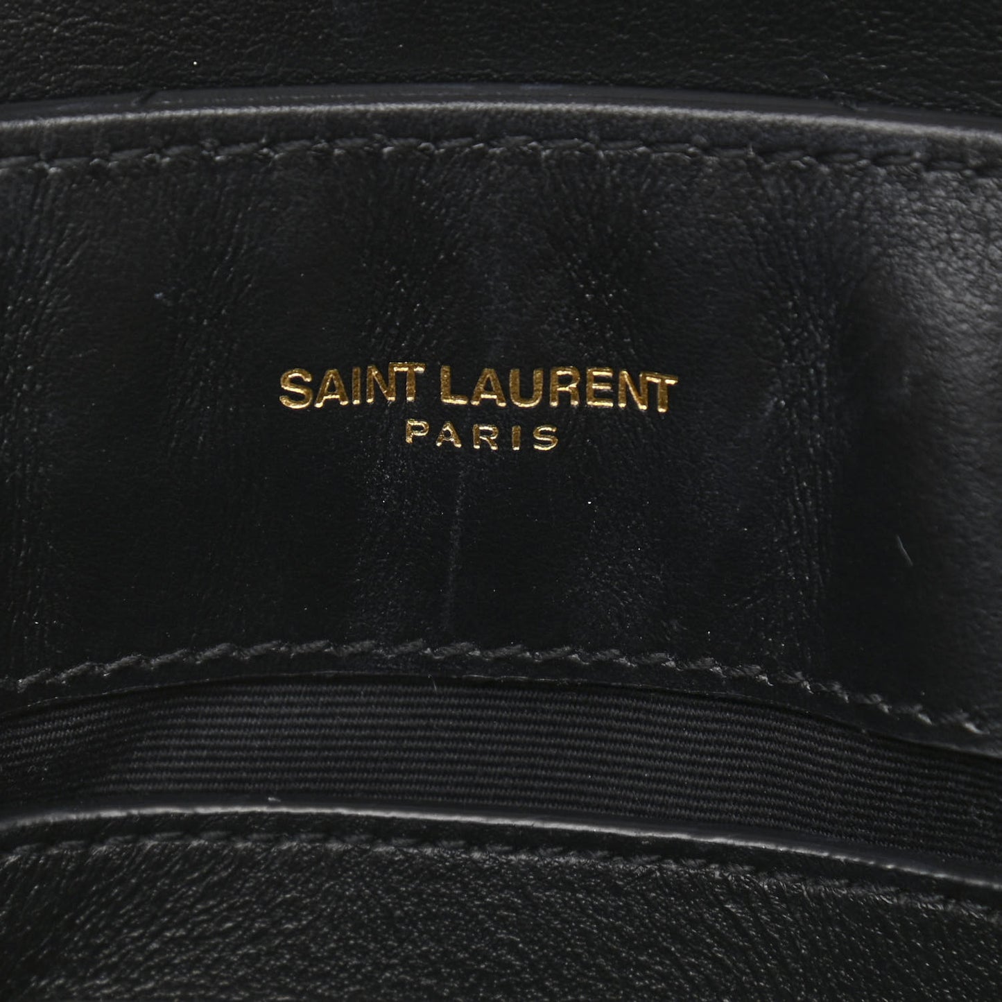 Calfskin Y Quilted Monogram Small Loulou Chain Satchel Black