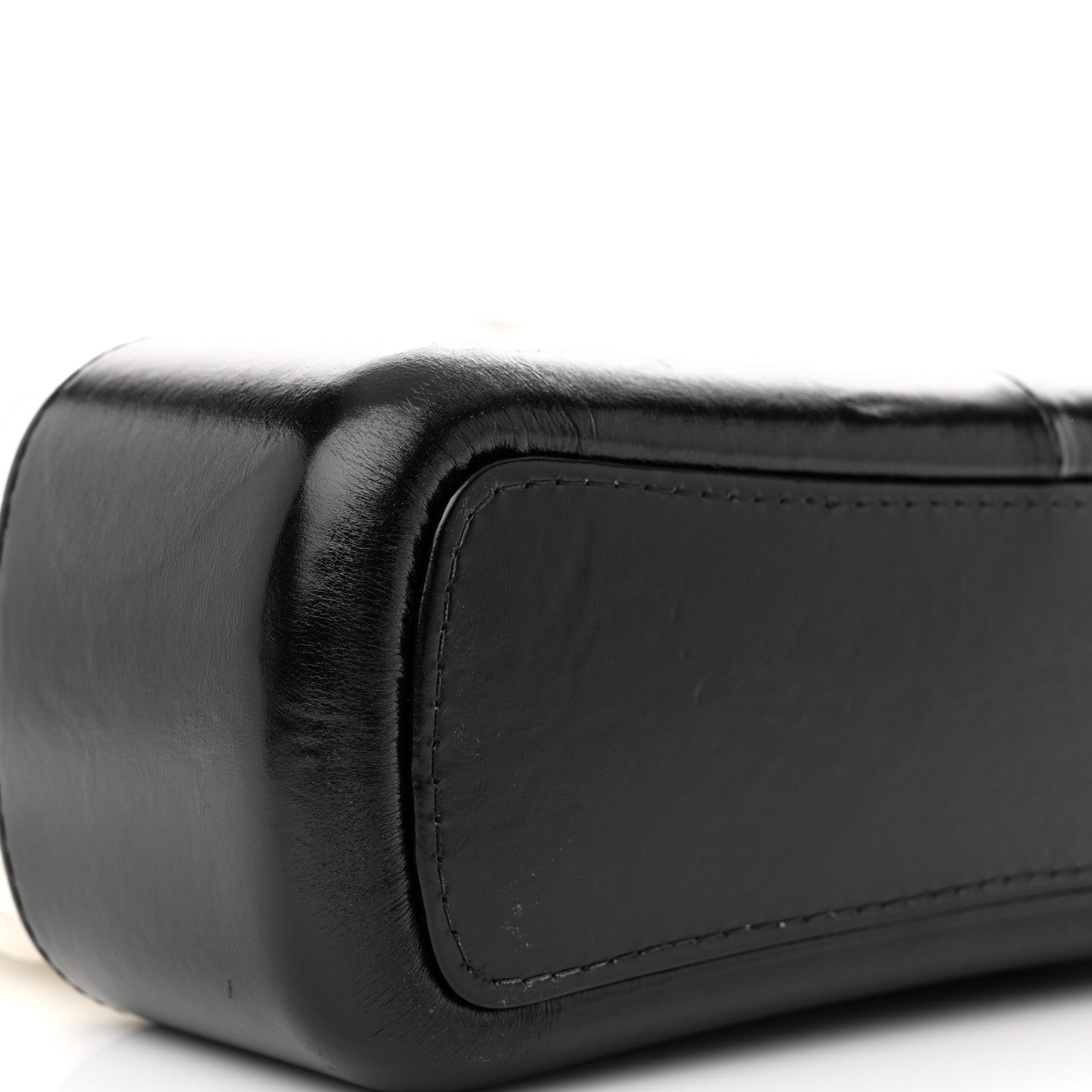 Chanel Aged Calfskin Quilted Medium Gabrielle Hobo Black White 9 of 13