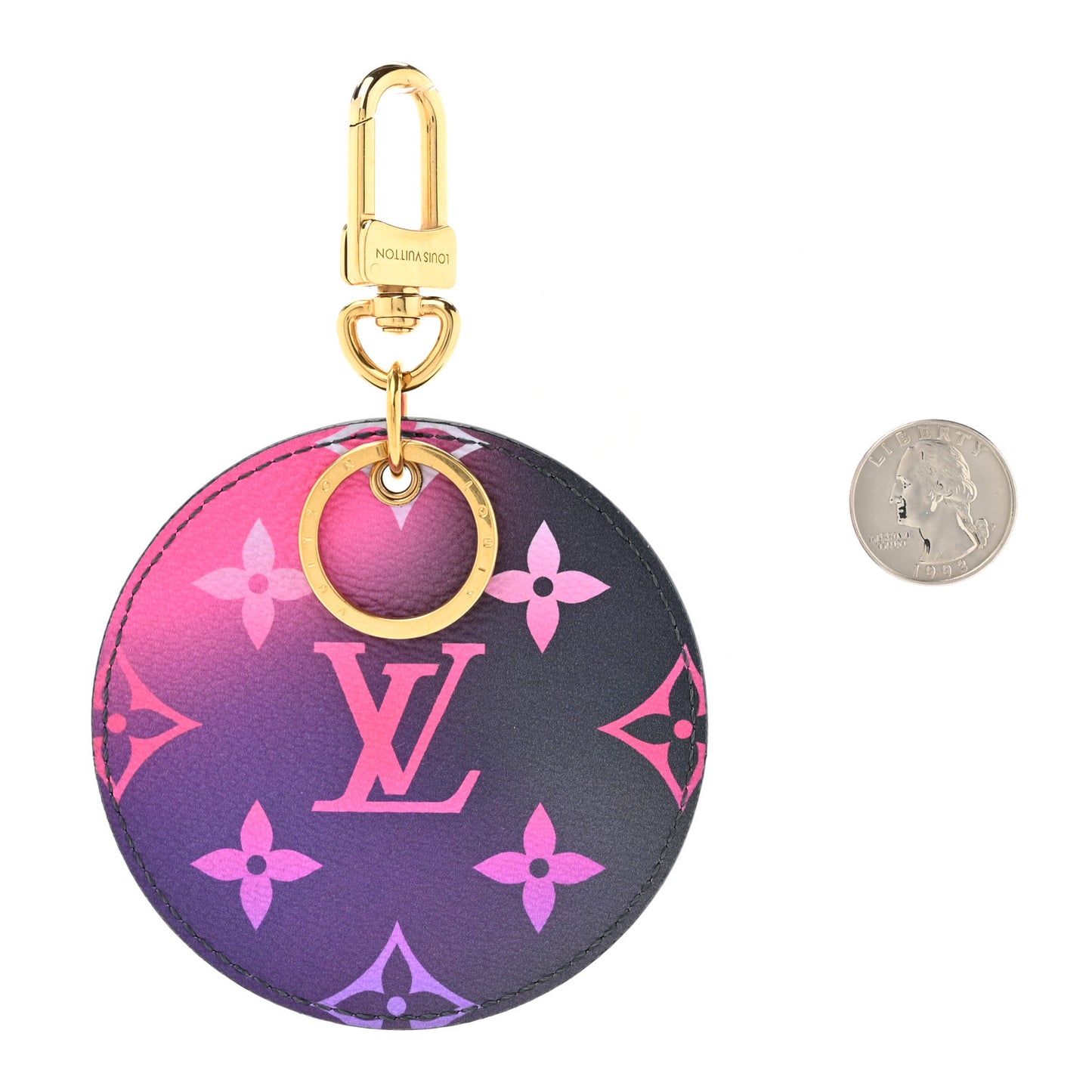Monogram Giant Spring In The City Illustre Bag Charm Midnight Fuchsia