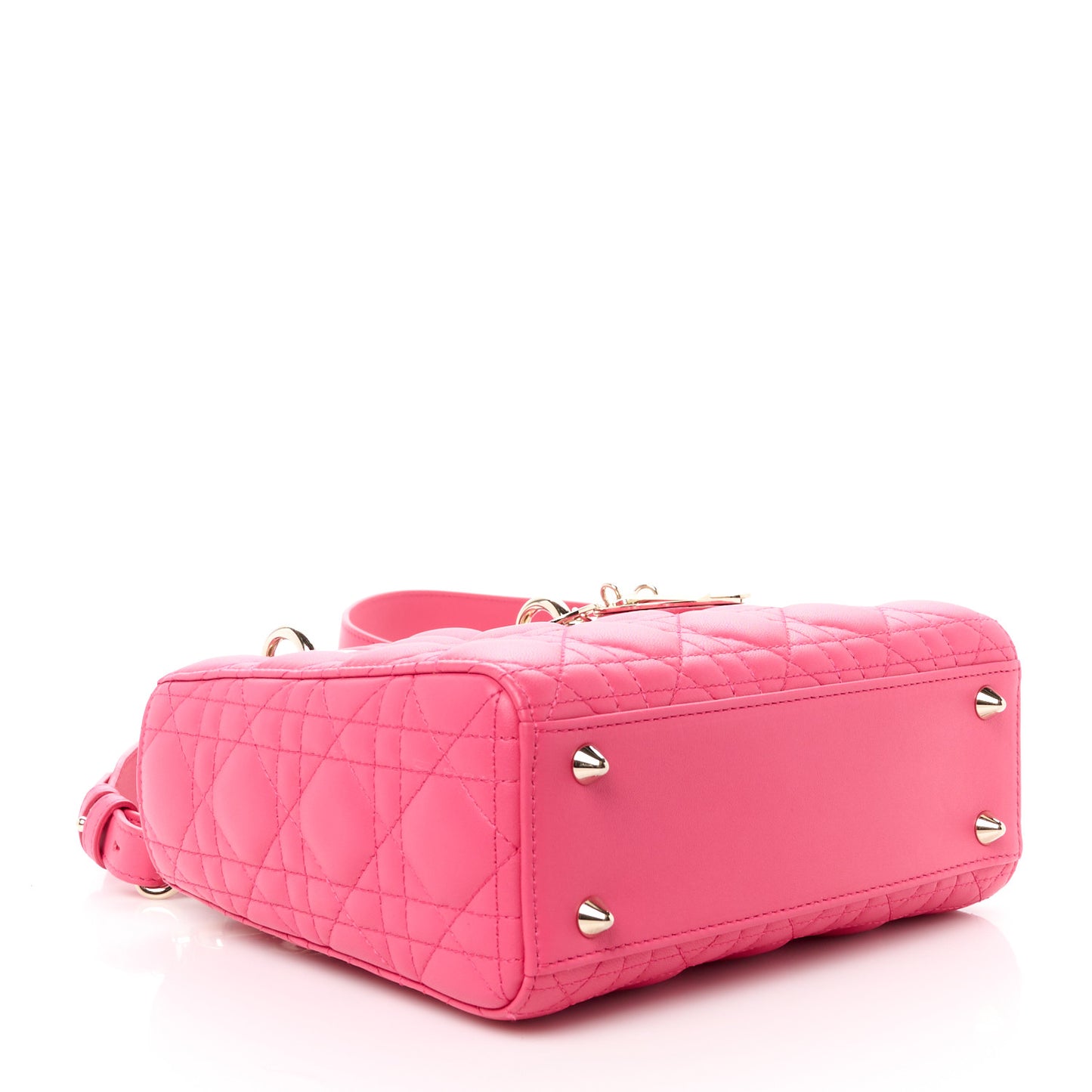 Lambskin Cannage Small My ABCDior Lady Dior Fraise