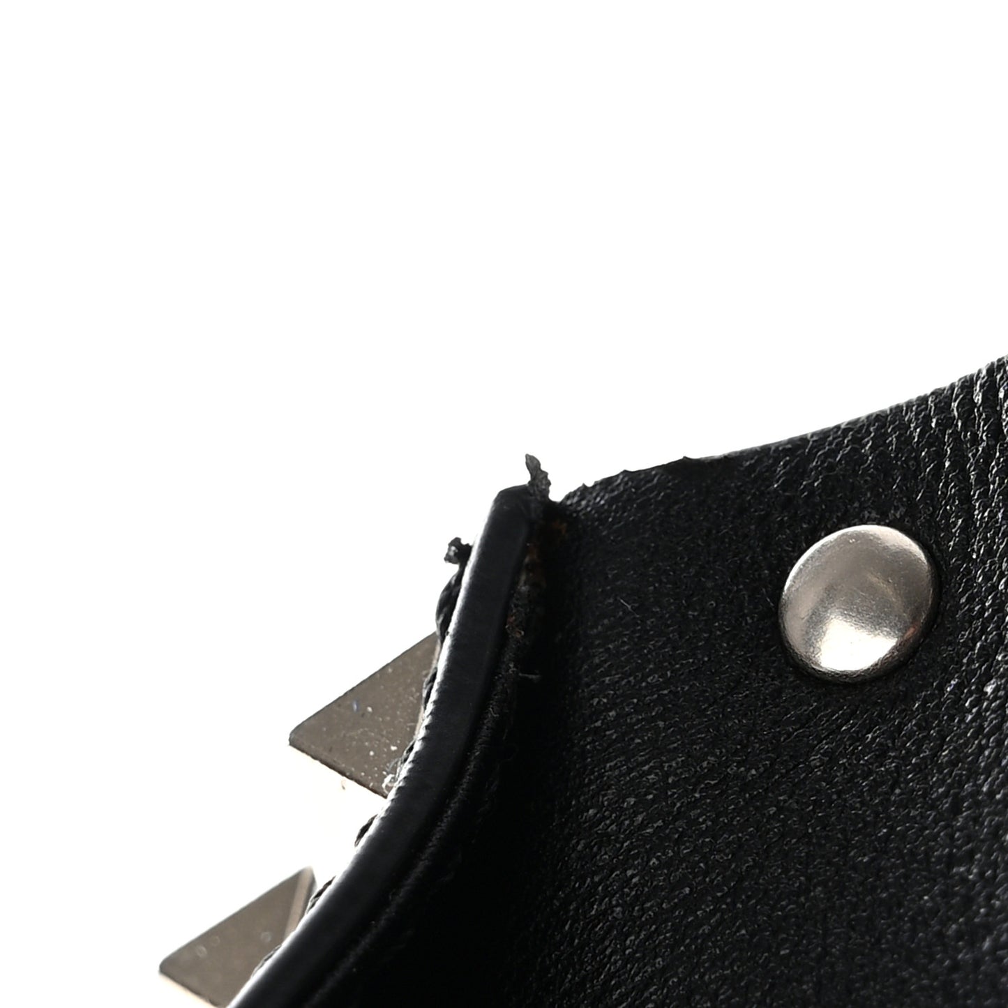 Vitello Large Rockstud Envelope Clutch Black