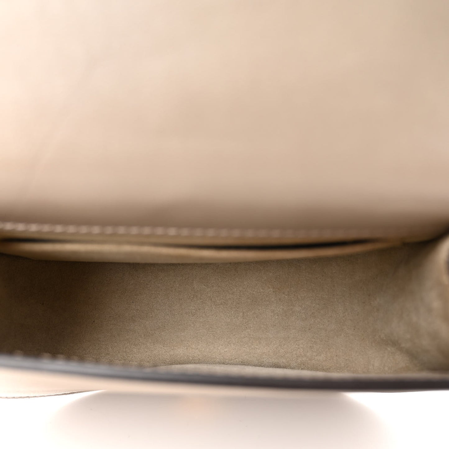 Calfskin Suede Small Nile Bracelet Bag Motty Grey