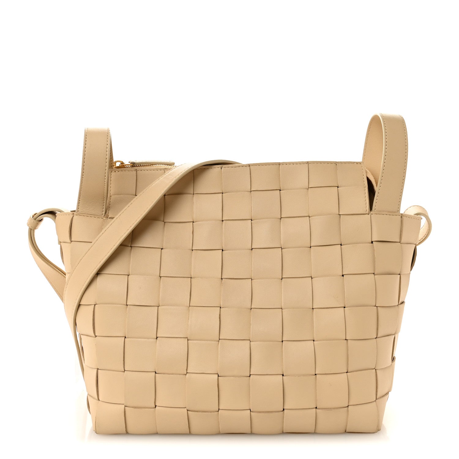 Bottega Veneta Lambskin Maxi Intrecciato Bowling Cassette Shoulder