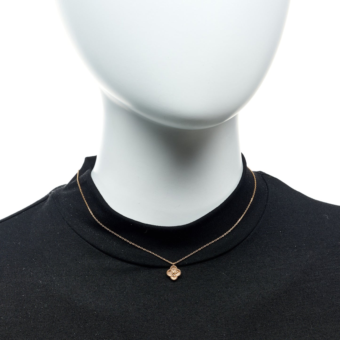 18K Rose Gold Sweet Alhambra Pendant Necklace