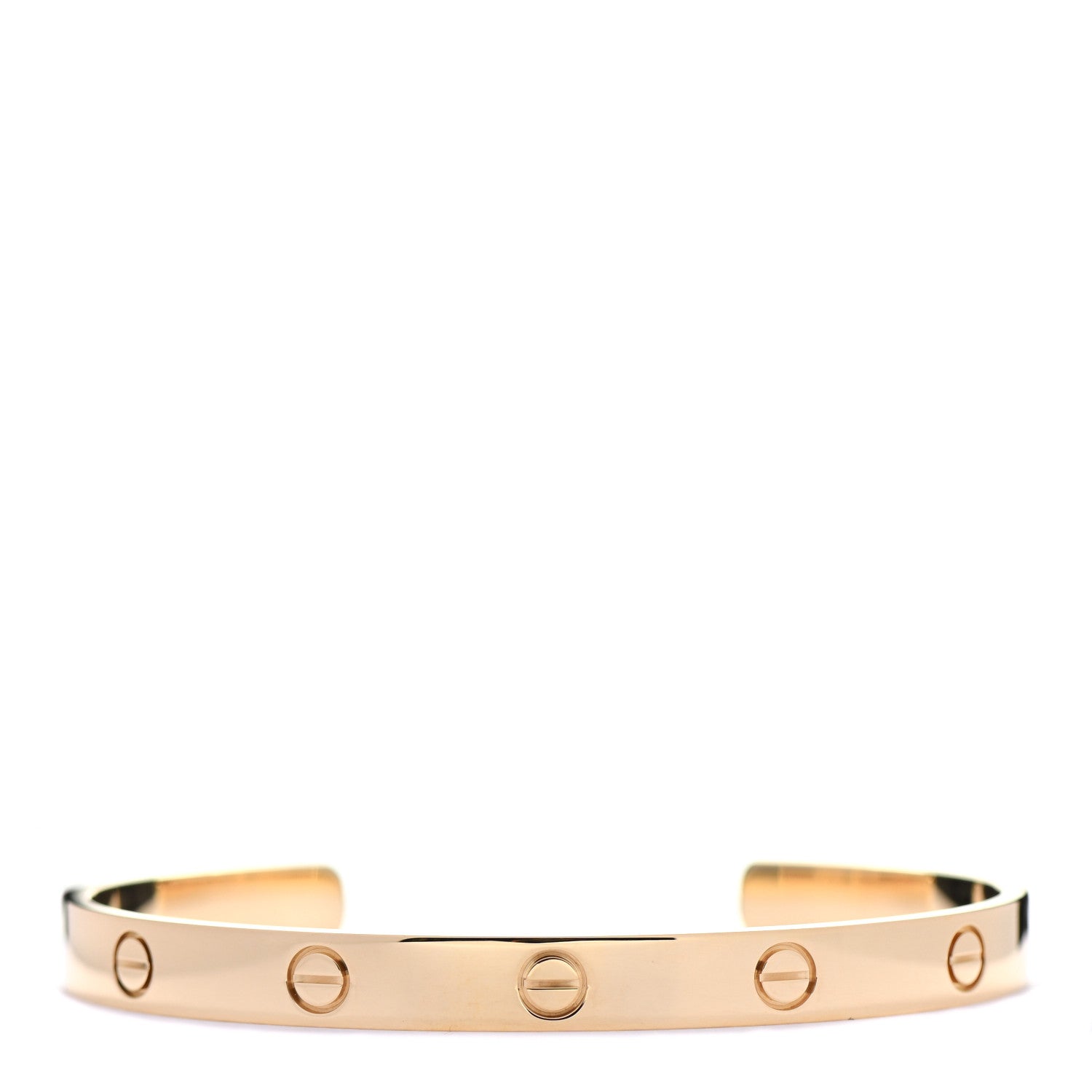 Cartier 18K Yellow Gold LOVE Cuff Bracelet 19 1 of 5