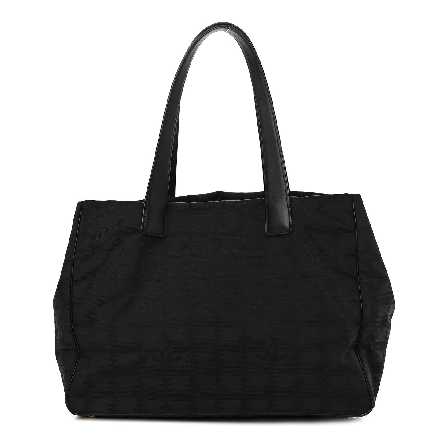 Nylon Medium Travel Tote Black