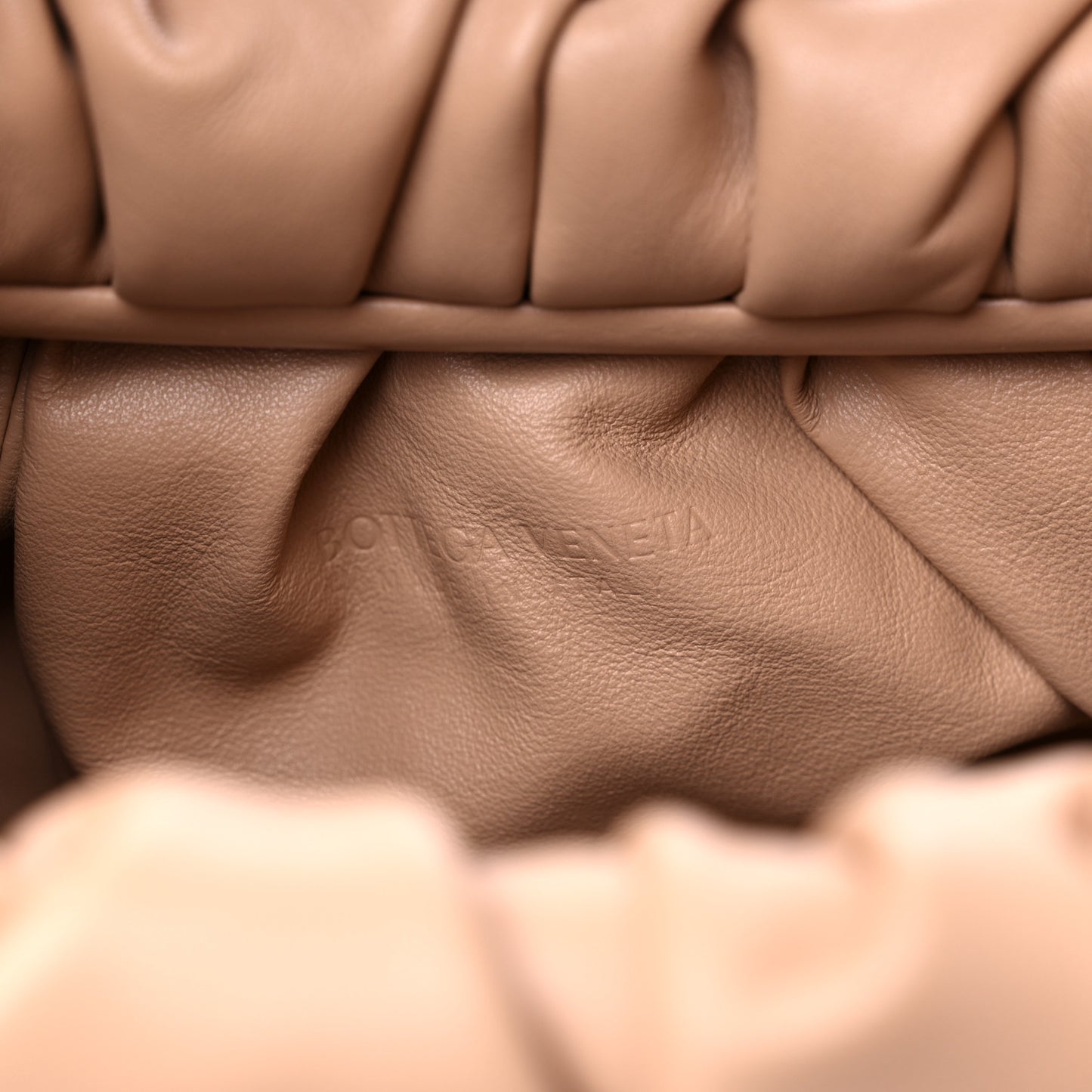 Smooth Butter Calfskin Small The Shoulder Pouch Almond