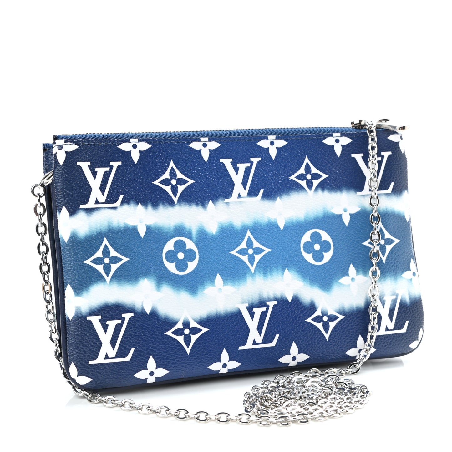 Monogram Giant Escale Double Zip Pochette Blue