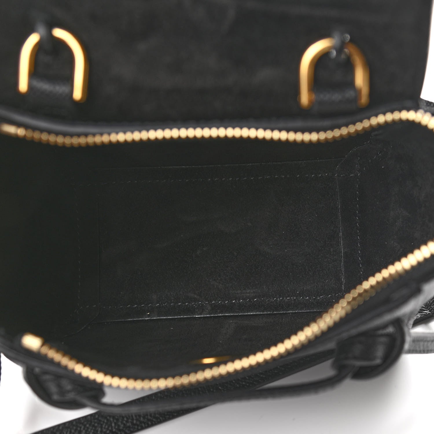 Celine Grained Calfskin Pico Belt Bag Black 4 of 9