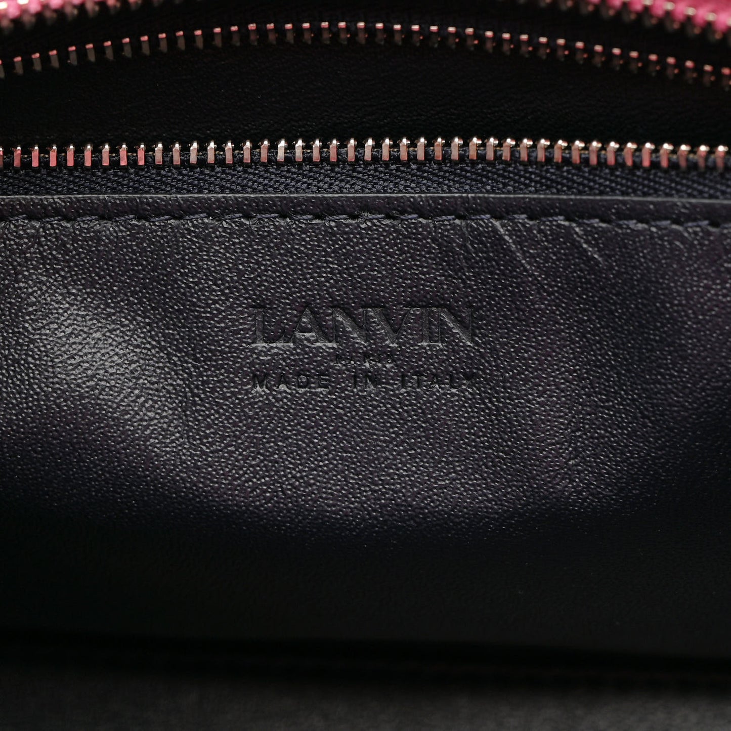 Calfskin Logo Printed Nano Bogey Day Bag Pink