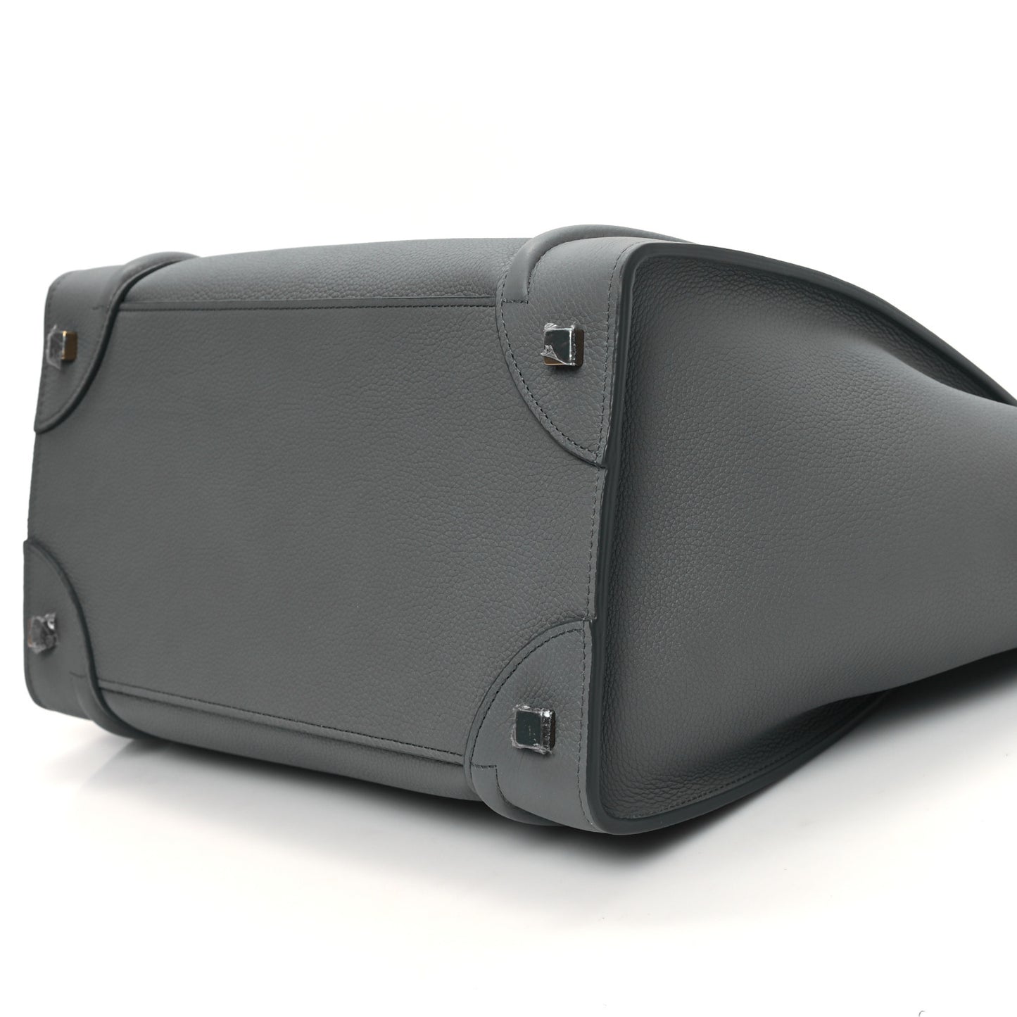 Drummed Calfskin Mini Luggage Kohl