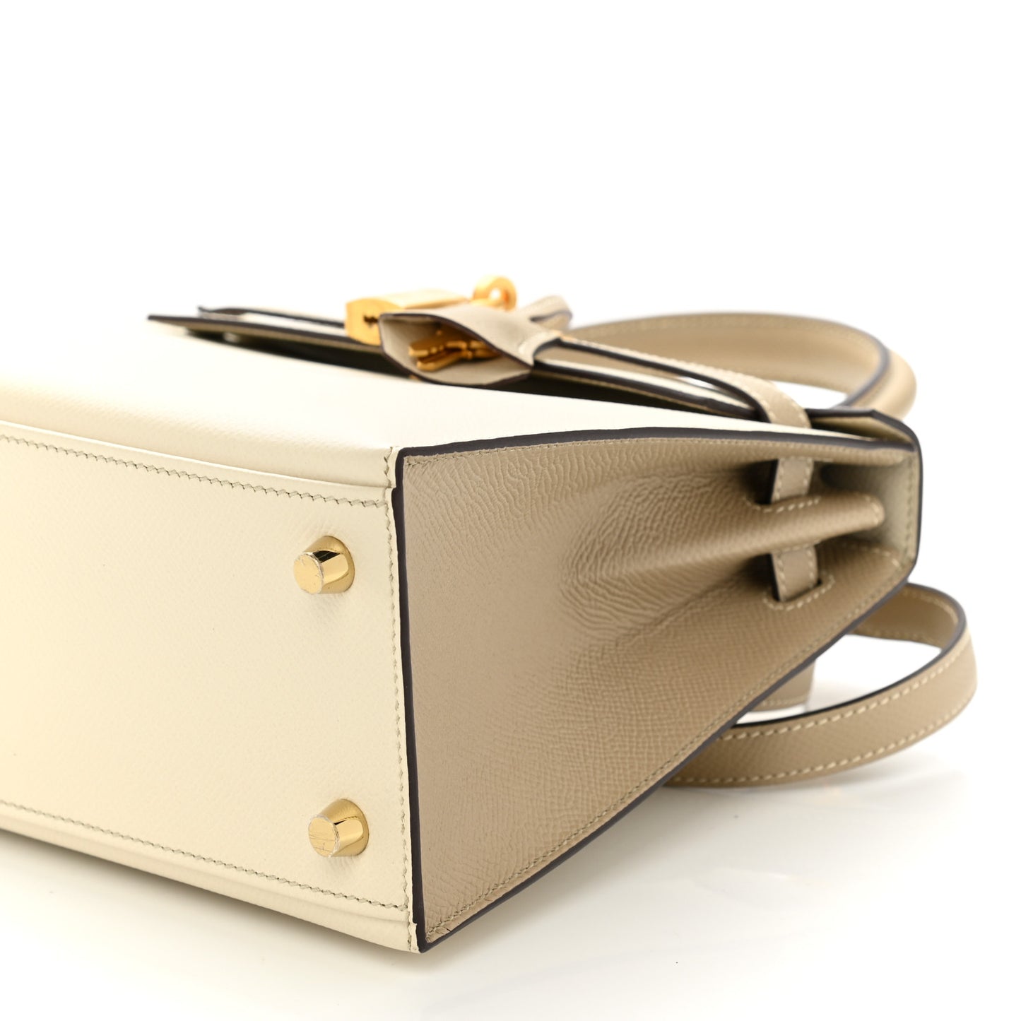 Epsom Bi-Color Horseshoe Kelly Sellier 25 Craie Trench