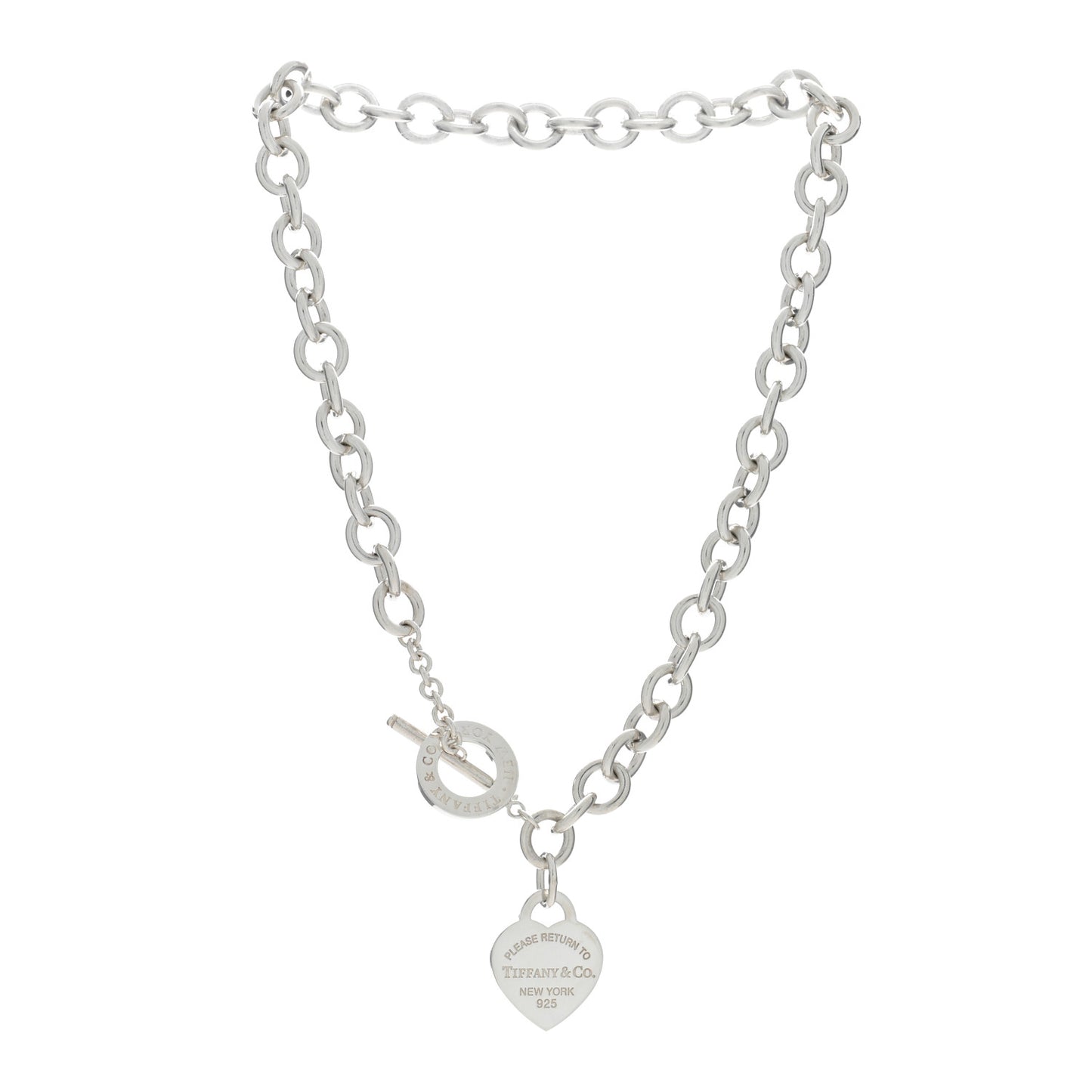 Sterling Silver Return to Tiffany Heart Tag Toggle Necklace