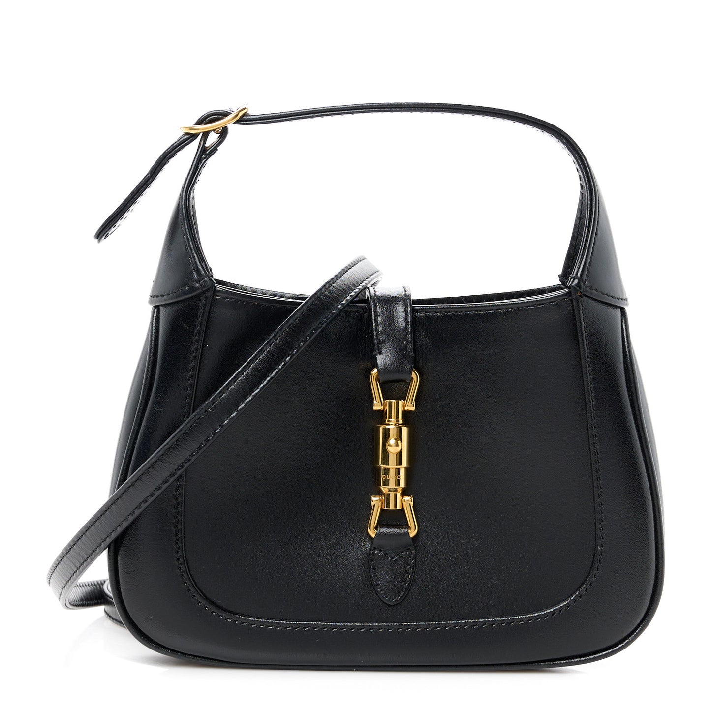Boarded Dyana Lux Calfskin Mini Jackie 1961 Hobo Black