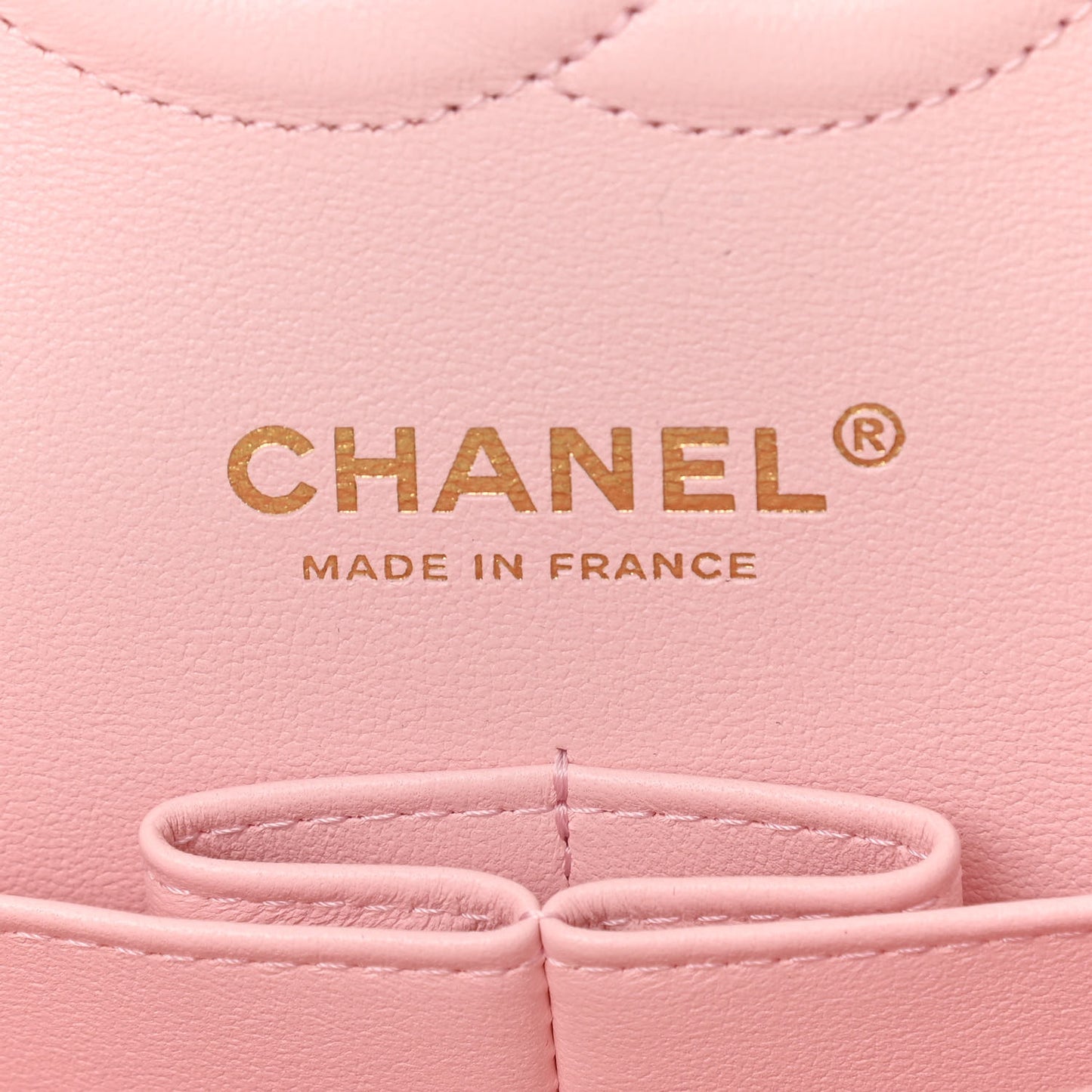 Caviar Quilted Medium Double Flap Light Pink