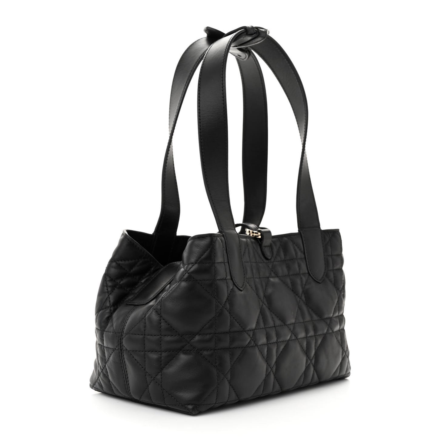 Calfskin Macrocannage Small Toujours Black