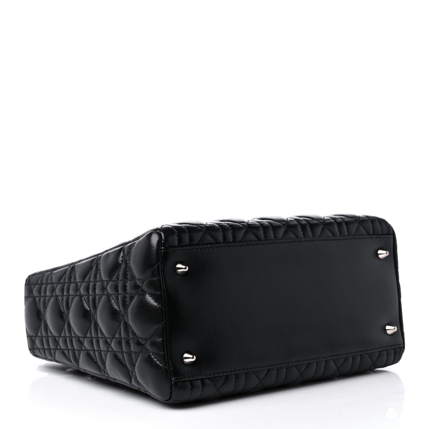 Lambskin Cannage Medium Lady Dior Black