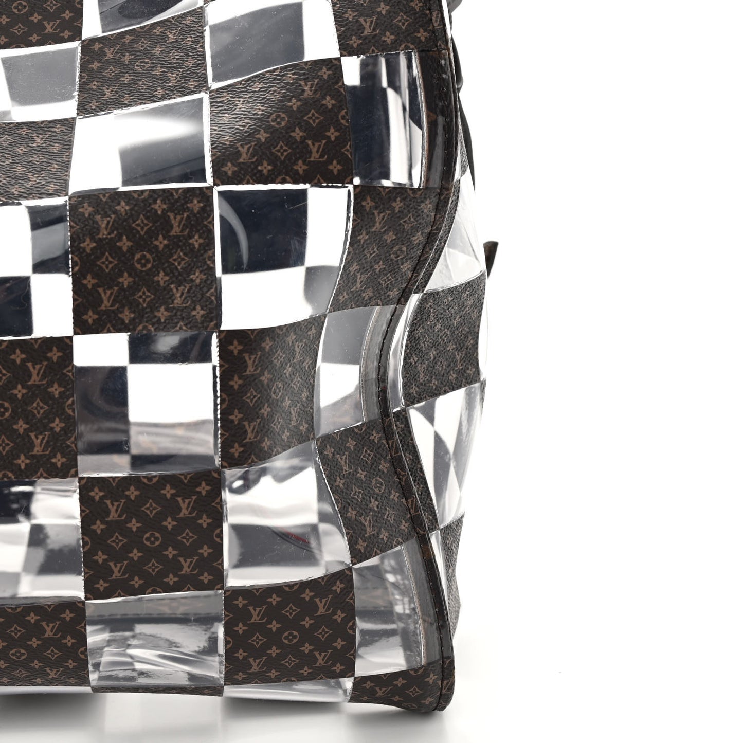 PVC Monogram Chess Keepall Bandouliere 50