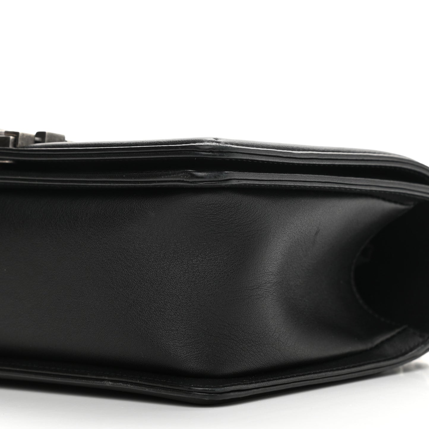 Calfskin Quilted Medium Boy Flap Black