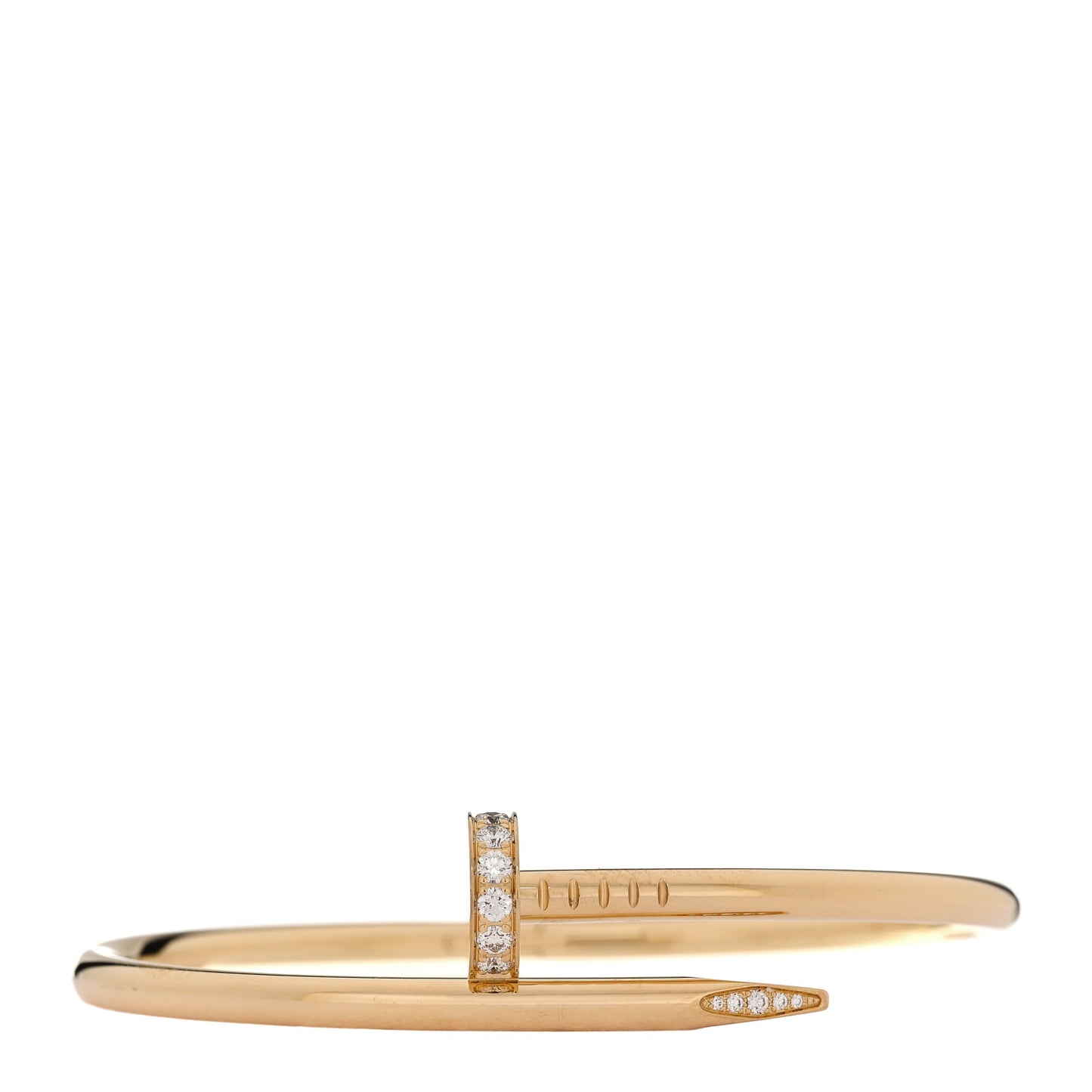 18K Yellow Gold Diamond Juste Un Clou Bracelet 17