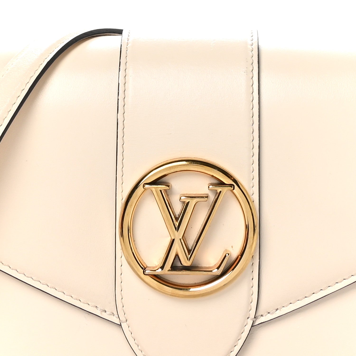 Louis Vuitton Smooth Calfskin LV Pont 9 Cream 8 of 11