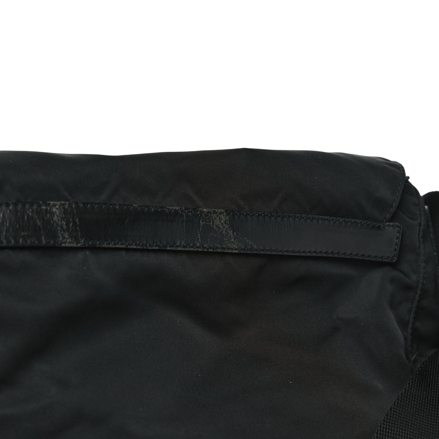 Nylon Vela Messenger Bag Black