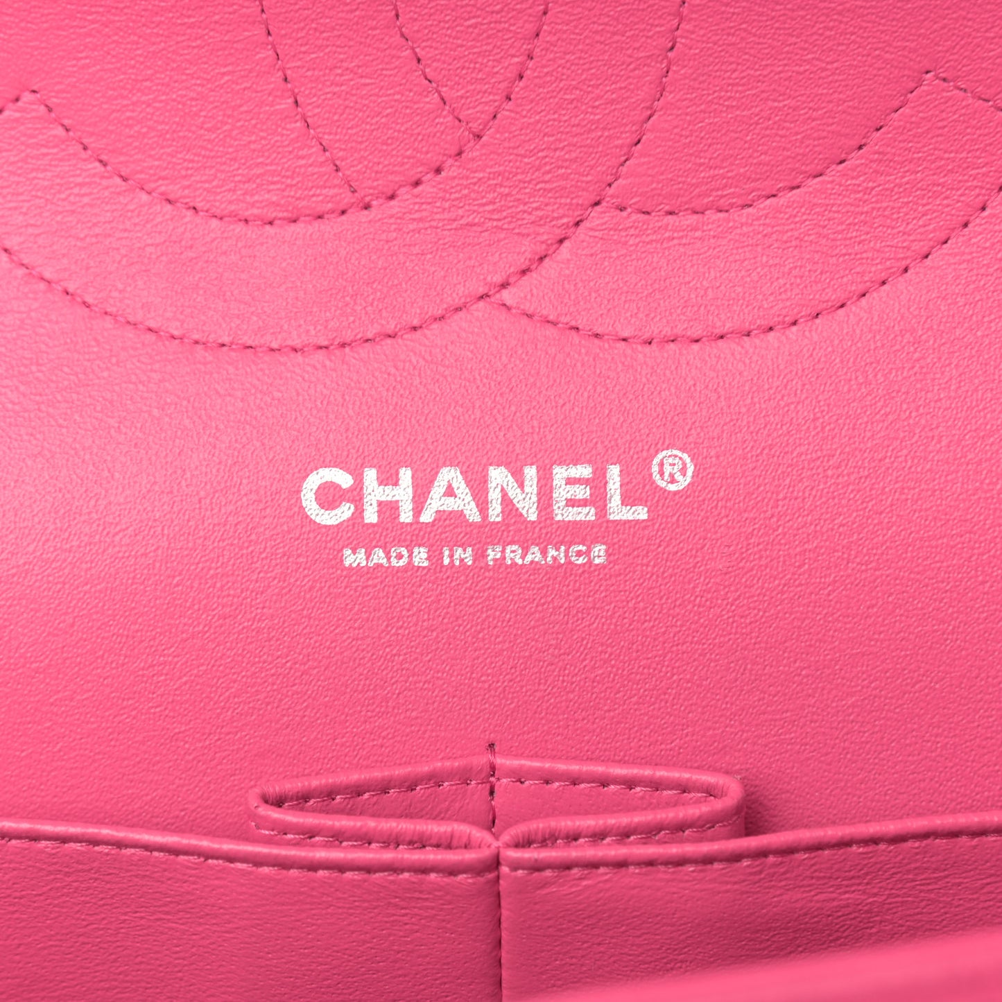 Iridescent Caviar Quilted Jumbo Double Flap Pink