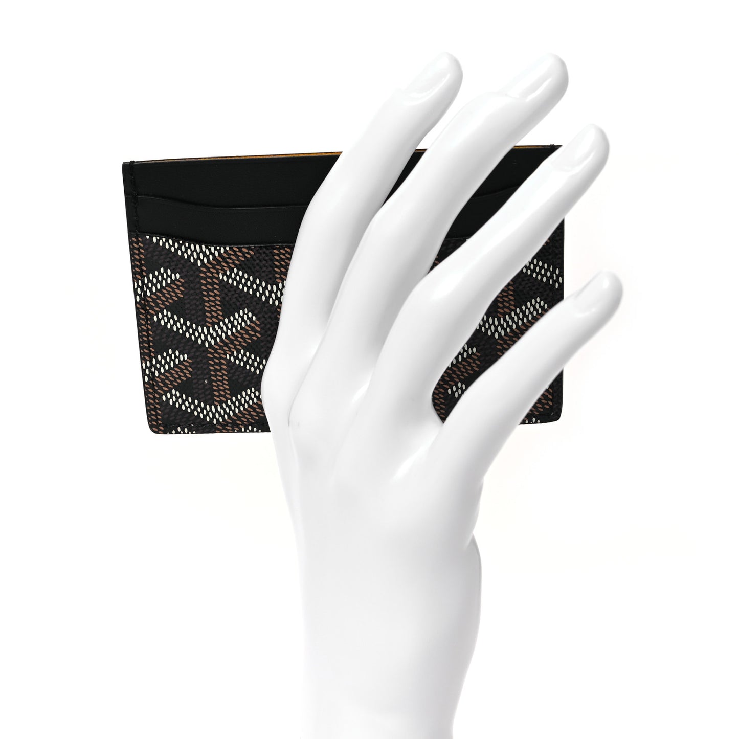 Goyardine Saint Sulpice Card Holder Black