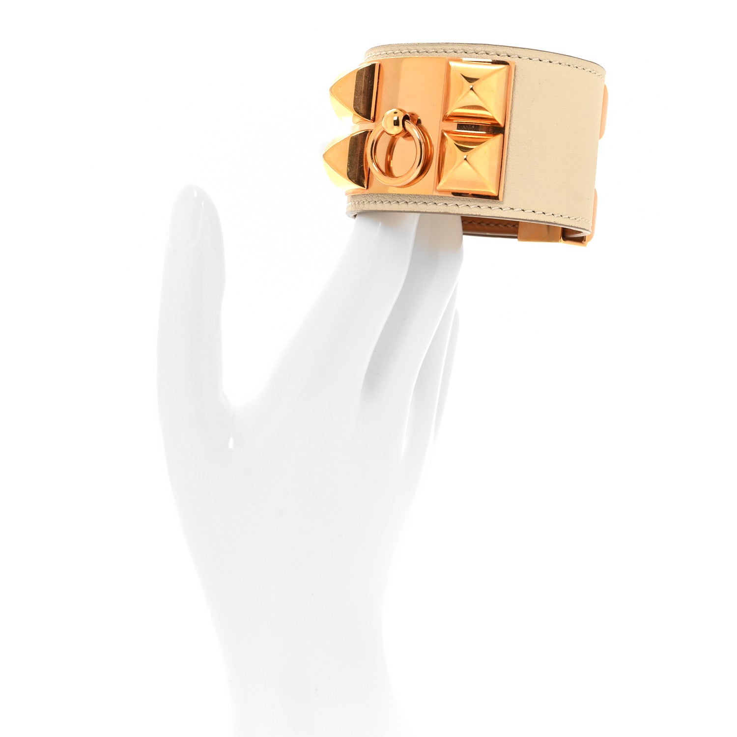 Hermes Swift Collier De Chien CDC Bracelet S Craie 2 of 6