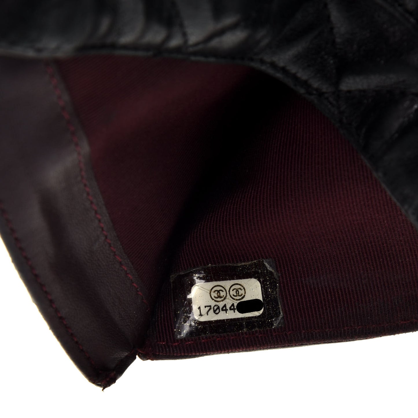 Lambskin Quilted Large Flap Wallet Black