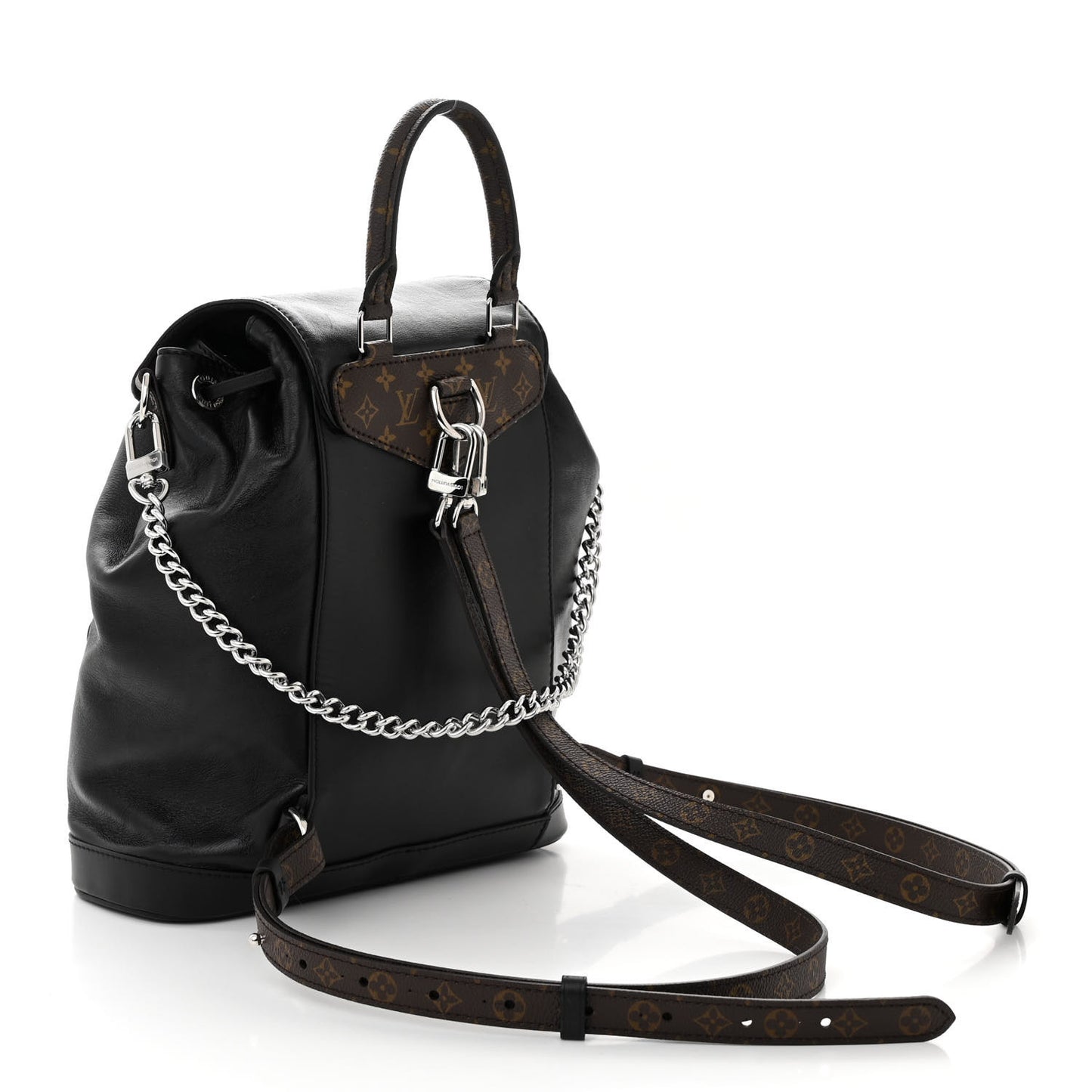 Lambskin Monogram Montsouris Vibe PM Black