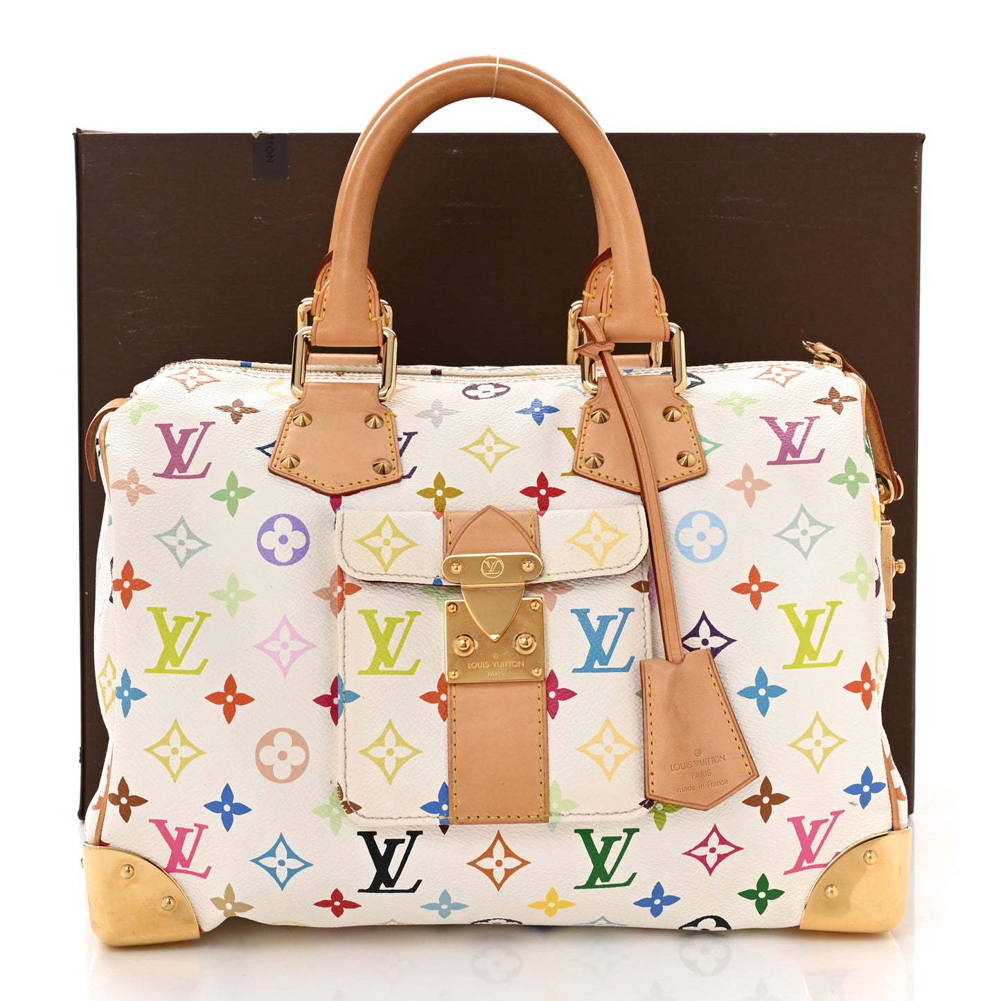 Monogram Multicolor Speedy 30 White
