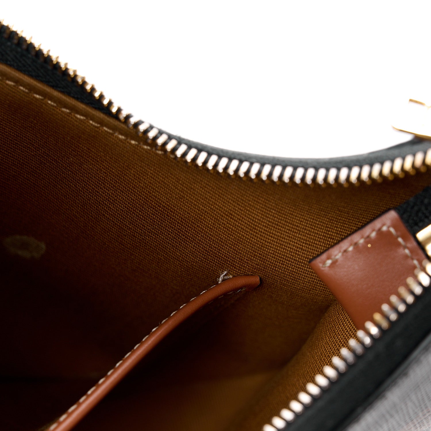 Celine Triomphe Canvas XL Calfskin Ava Triomphe Shoulder Bag Tan 12 of 16