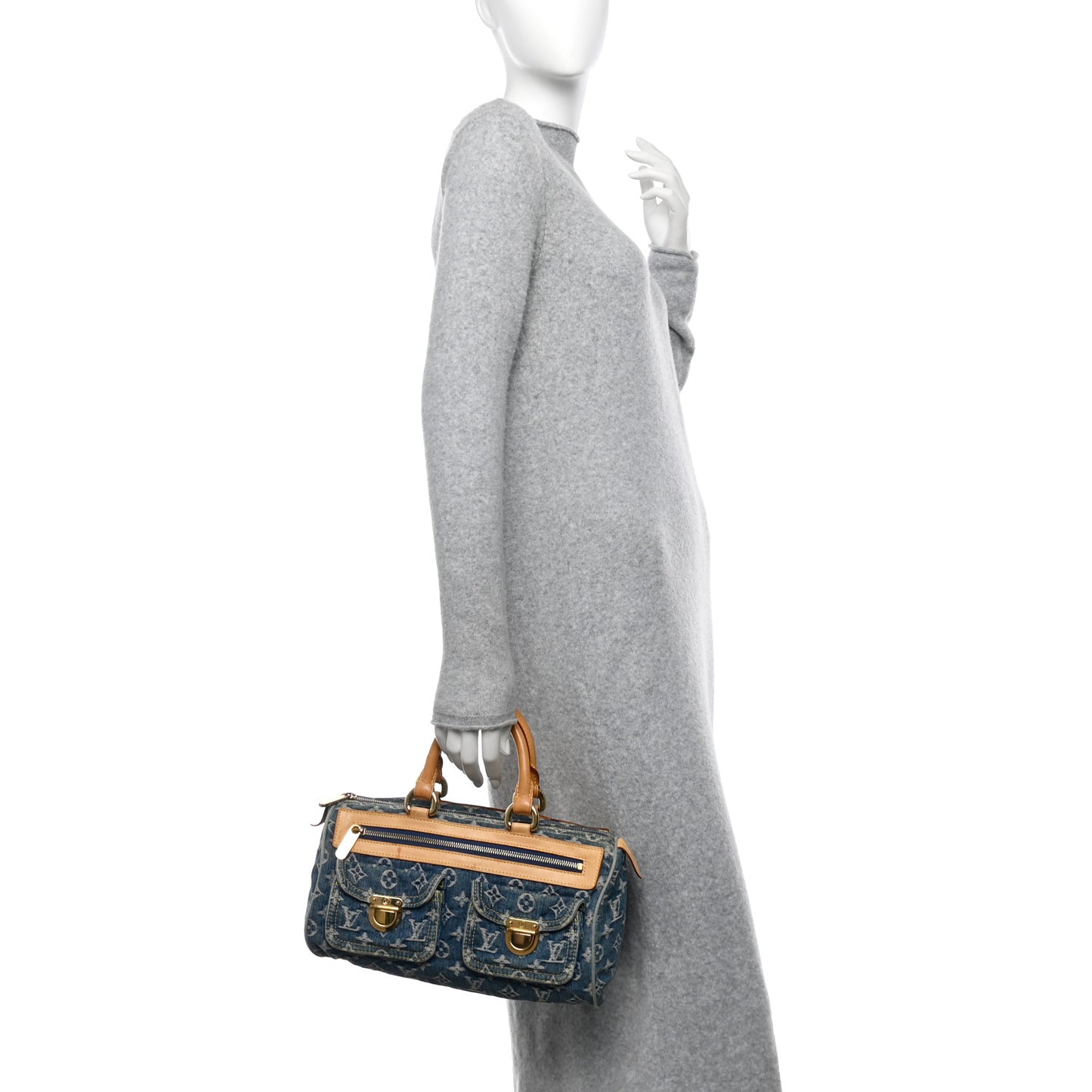 Monogram Denim Neo Speedy Blue