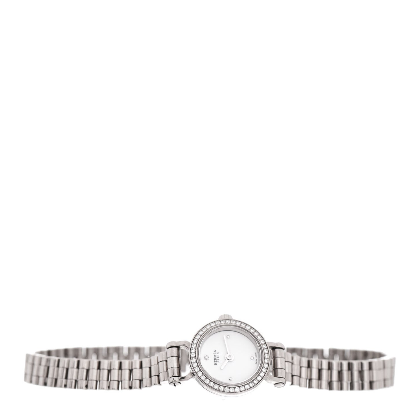 18K White Gold Diamond 16mm Faubourg Quartz Watch