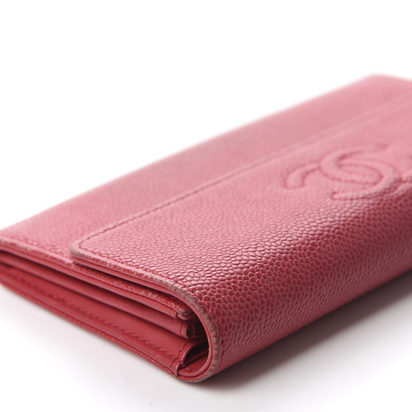 Caviar Timeless CC Large Flap Wallet Red